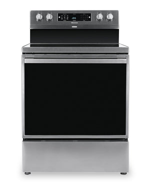 Cuisinière électrique Hisense de 5,8 pi³ avec friture à air et convection européenne - acier inoxydable - HBE3501CPS