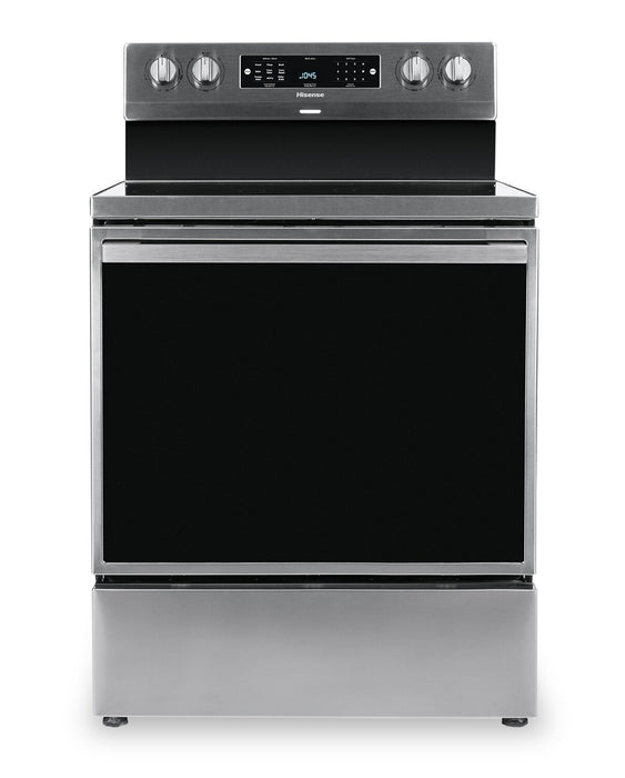 Cuisinière électrique Hisense de 5,8 pi³ avec friture à air et convection européenne - acier inoxydable - HBE3501CPS