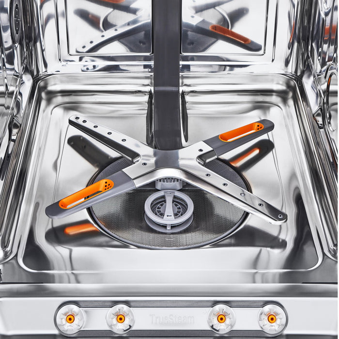 Lave-vaisselle intelligent encastré LG à 44 dBA de 24 po avec commandes sur le dessus et QuadWashMC Pro - acier inoxydable noir Smudge-ProofMD - LDPS6762D