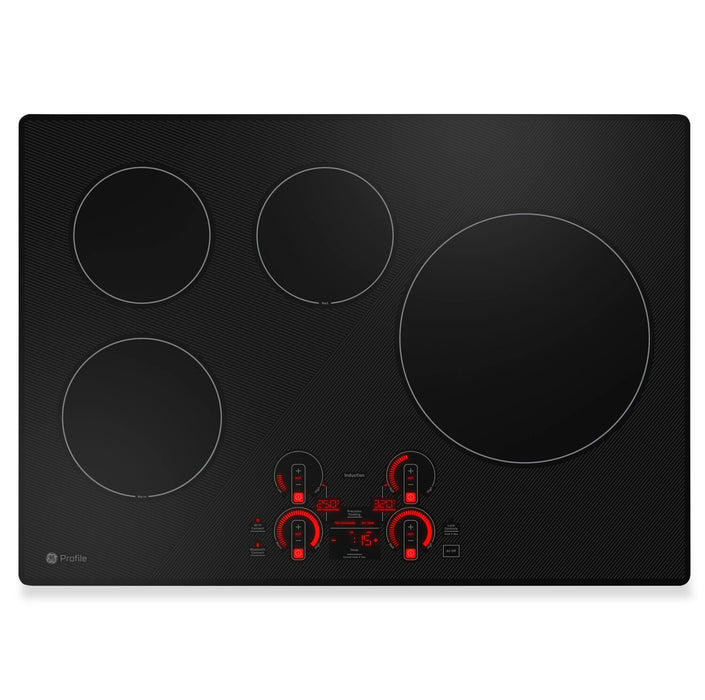 Surface de cuisson à induction Profile de 30 po à 4 éléments - noire - PHP7030DTBB