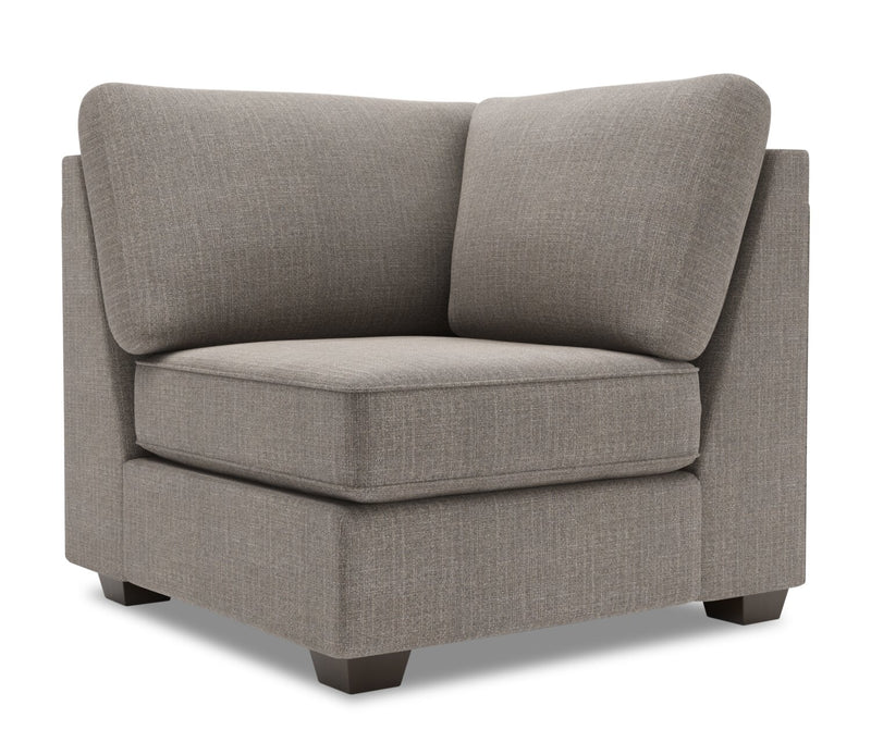 Fauteuil carré en coin Roll de la collection Sofa Lab - Luna Smoke