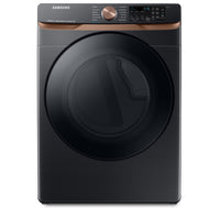 Sécheuse électrique Samsung de 7,5 pi³ avec vapeur - acier inoxydable noir - superposable - DVE50BG8…