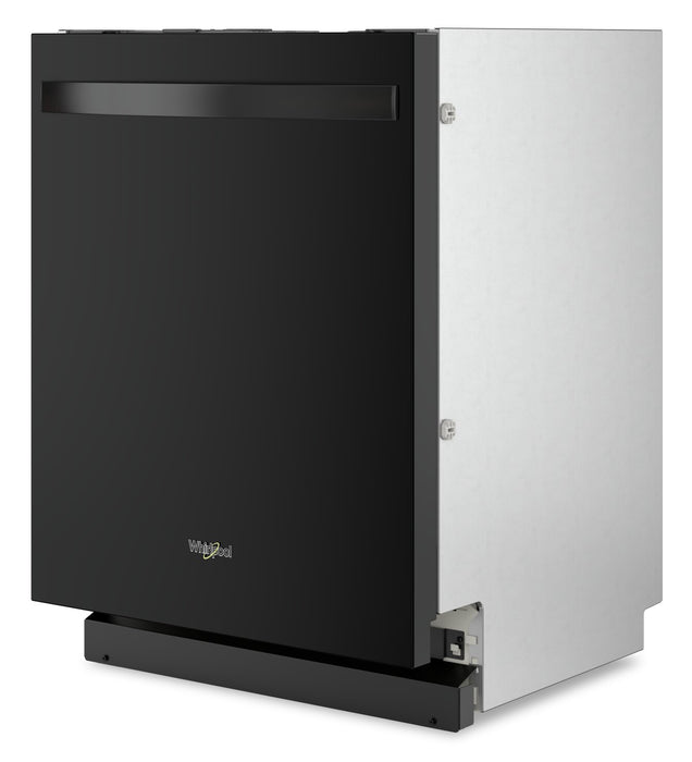 Lave-vaisselle encastré Whirlpool de 24 po et de 44 dBA avec commandes sur le dessus - noir - WDT550SAPB