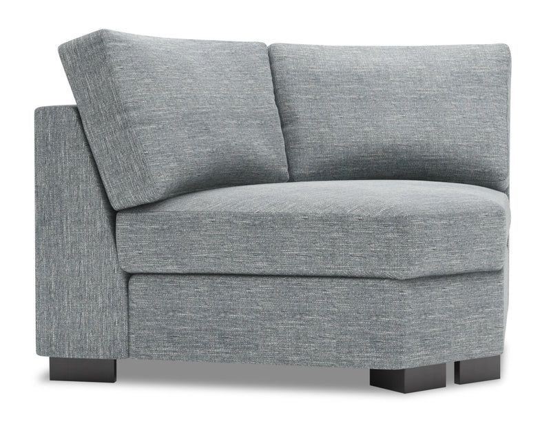 Fauteuil courbé en coin Track de la collection Sofa Lab - Luna Pewter