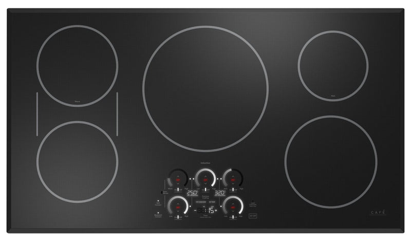 Surface de cuisson électrique Café de 36 po à 5 éléments - noire - CHP90361TBB