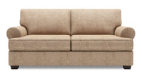  Sofa Roll de Sofa Lab de 76 po de format condo fabriqué au Canada en tissu de chenille - taupe Luxury Taupe 