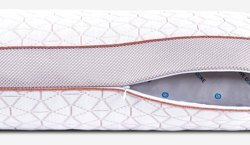 Oreiller Glacier Cuddle Curve 2.0 de BedgearMD – dormeurs sur le dos