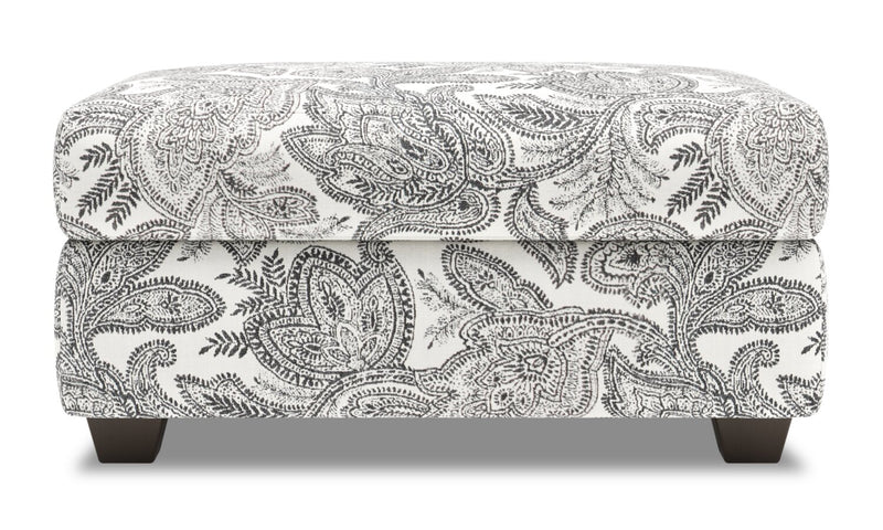 Pouf de rangement personnalisable The Trunk de Sofa Lab de 39 po fabriqué au Canada en tissu - Dalmatian multicolore