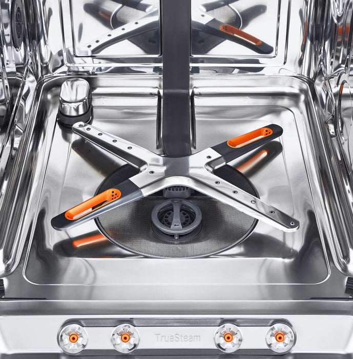 Lave-vaisselle intelligent encastré LG Studio à 40 dBA de 24 po avec commandes sur le dessus et QuadWashMC Pro - acier inoxydable Smudge-ProofMD - SDWB24S3