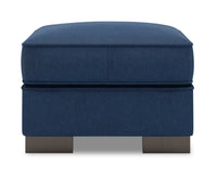  Pouf Track de Sofa Lab de 24 po fabriqué au Canada en tissu d’apparence lin - bleu Pax Navy 