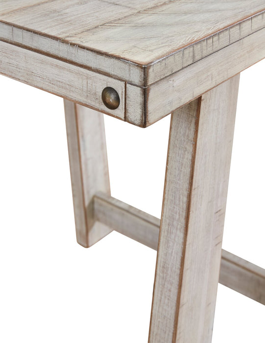 Ensemble 3 tables rustiques Carynhurst de 48 po (table à café et 2 tables de bout) - bois blanchi