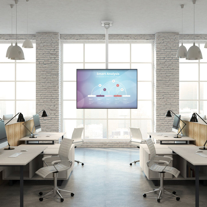 Support TV Plafond Kanto CM600W  entièrement articulé pour téléviseurs de 30 po à 70 po - CM600W