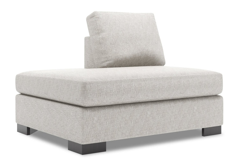 Rallonge pour fauteuil long de gauche Track de la collection Sofa Lab - Luxury Silver