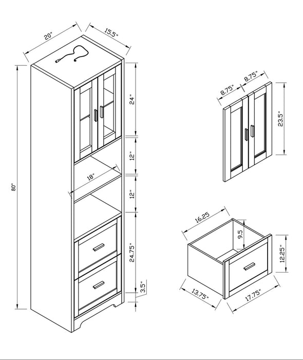 Section latérale Melody - brune
