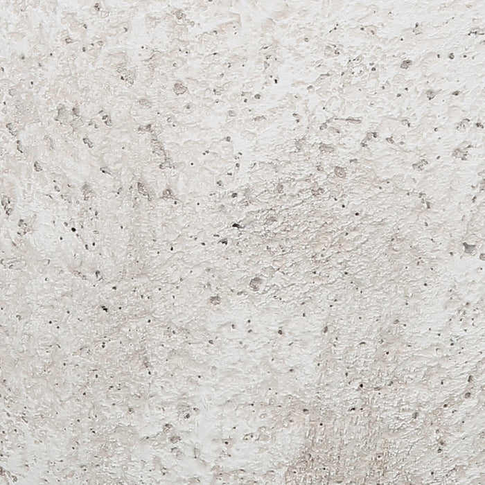 Lampe de table de 20 po béton texturé crème avec abat-jour ivoire