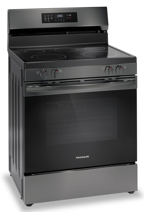 Cuisinière électrique Frigidaire de 5,3 pi³ avec friture à air et cuisson par convection - acier inoxydable noir - FCRE308CAD
