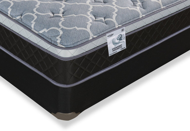 Ensemble matelas à Euro-plateau divisé Salerno de Springwall pour grand lit