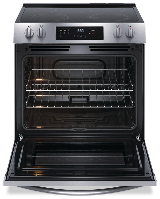 Cuisinière électrique Frigidaire de 5,3 pi³ avec élément EvenTempMC et surface de cuisson à 5 éléments - acier inoxydable - FCFE306CAS