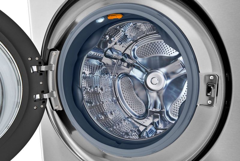 Tour de lavage WashTowerMC à la vapeur haute efficacité LG Studio à chargement frontal avec laveuse de 5,8 pi³ et sécheuse de 7,4 pi³ - acier Nobel - SWWE50N3