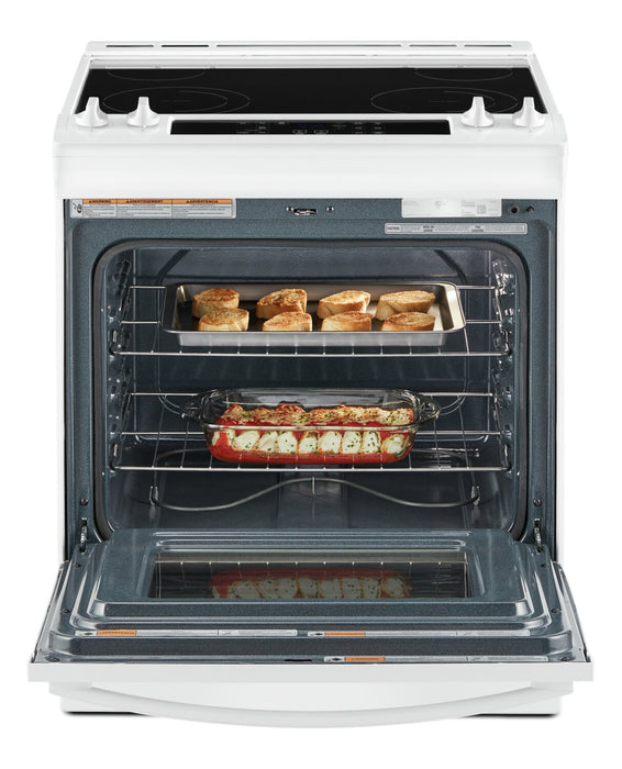 Cuisinière électrique Whirlpool de 4,8 pi³ avec autonettoyage - blanche - YWEE515S0LW