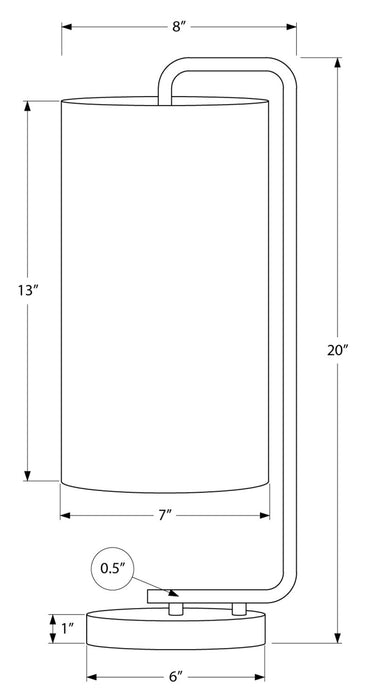 Lampe de table de 20 po dorée avec base en marbre
