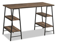 Bureau Jonnie de 47,25 po avec pattes de type chevalet - brun