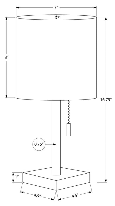 Ensemble 2 lampes de table de 17 po en métal noir avec recharge USB