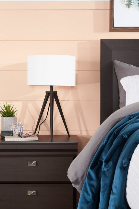 Ensemble 3 lampes Skyler noir mat, 2 lampes de table et 1 lampe à pied