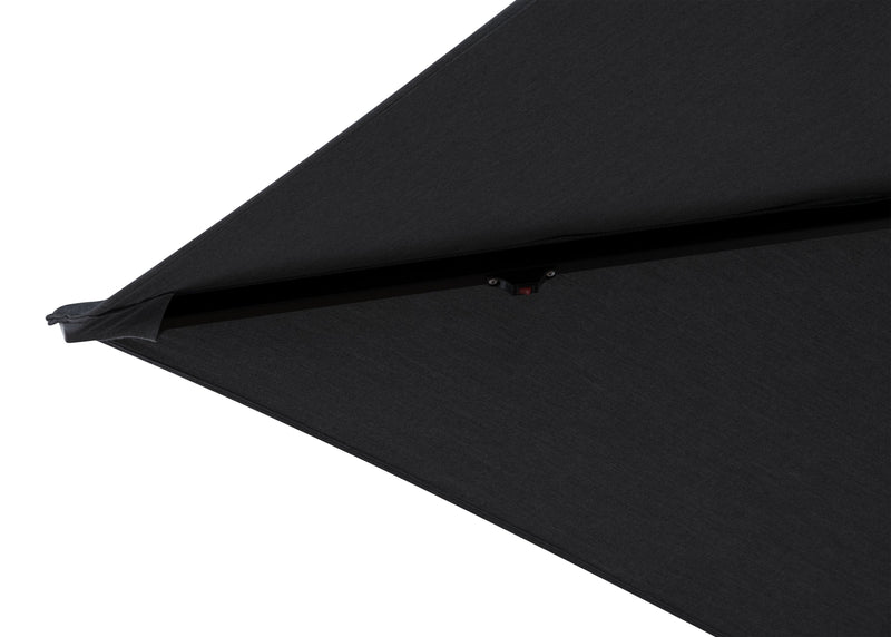 Parasol excentré Solar pour la terrasse avec base 4 pièces