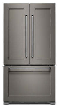 Réfrigérateur KitchenAid de 22 pi³ et de 36 po à portes françaises - panneau personnalisable - KRFC3…