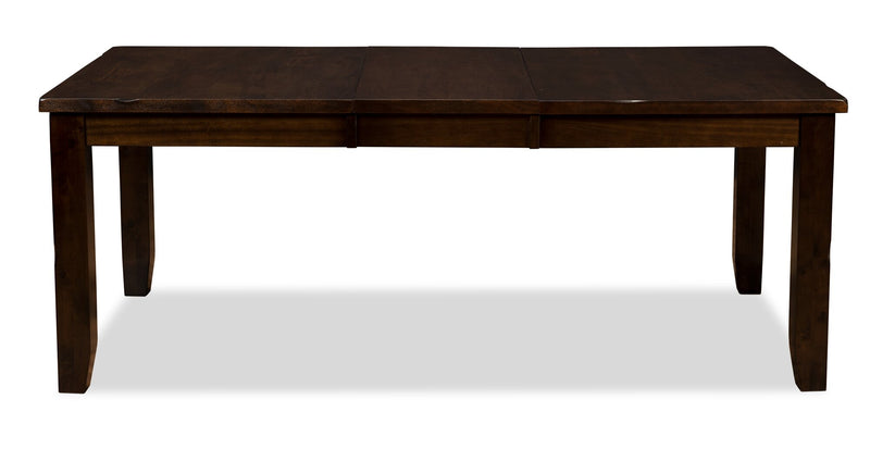 Table de salle à manger Talia de 60 po à 78 po (L) avec rallonge - brune
