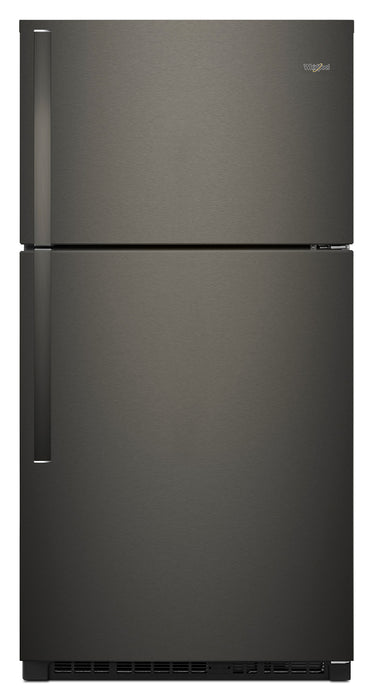 Réfrigérateur Whirlpool de 21 pi³ et de 33 po à congélateur supérieur - acier inoxydable noir - WRT541SZHV