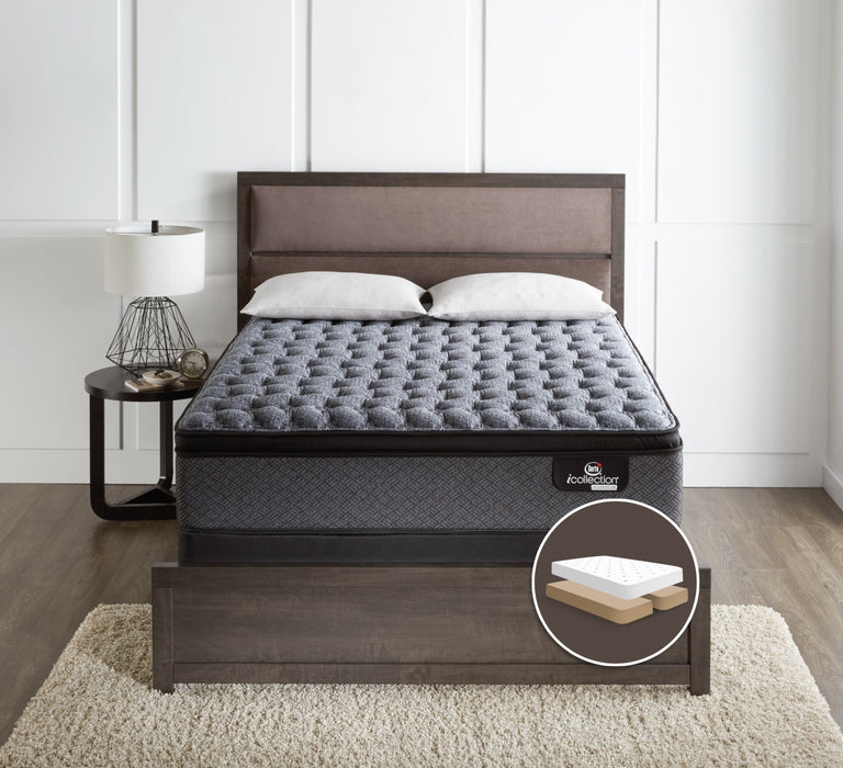 Ensemble matelas ferme à Euro-plateau divisé Senna iCollection de Serta pour grand lit 