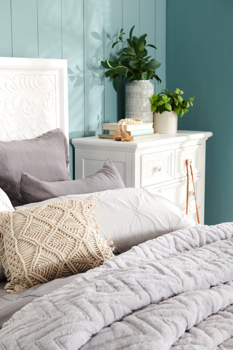 Ensemble d'édredon Tilda 3 pièces pour lit double ou grand lit - gris