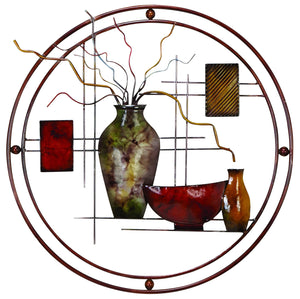 Panneau mural décoratif en métal – 24 po x 22 po