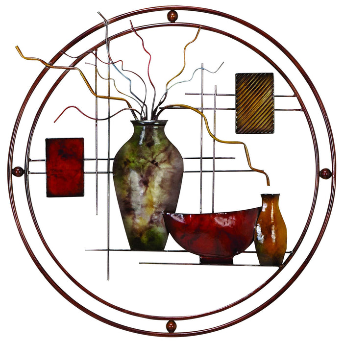 Panneau mural décoratif en métal – 24 po x 22 po