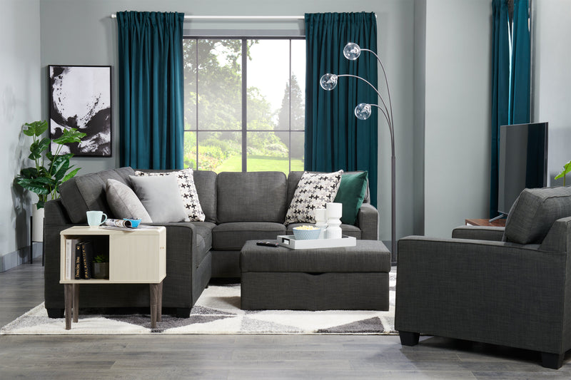 Table de fauteuil Torry de 11,5 po avec armoire - ivoire