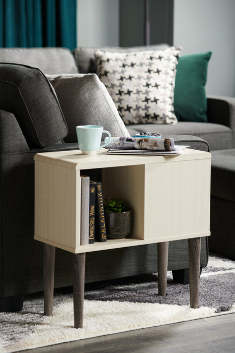 Table de fauteuil Torry de 11,5 po avec armoire - ivoire