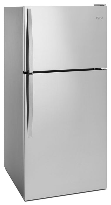 Réfrigérateur Whirlpool de 18,3 pi³ et de 30 po à congélateur supérieur - acier inoxydable monochrome - WRT148FZDM