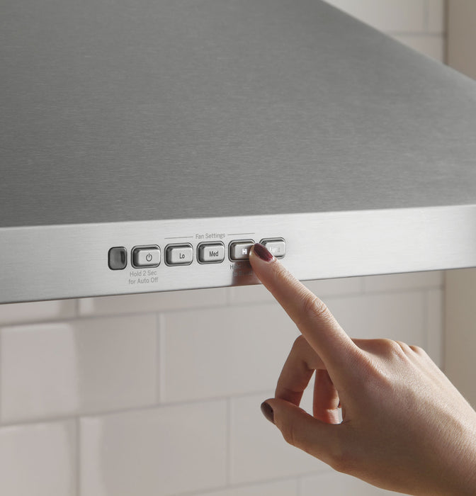 Hotte cheminée murale de style pyramidal GE de 30 po - JVW5301SJSSC