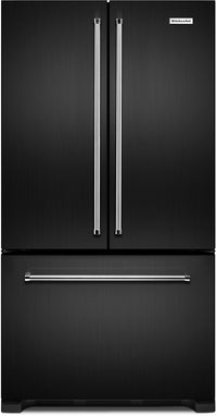 Réfrigérateur KitchenAid de 22 pi³ et de 36 po à portes françaises - acier inoxydable noir avec fini…
