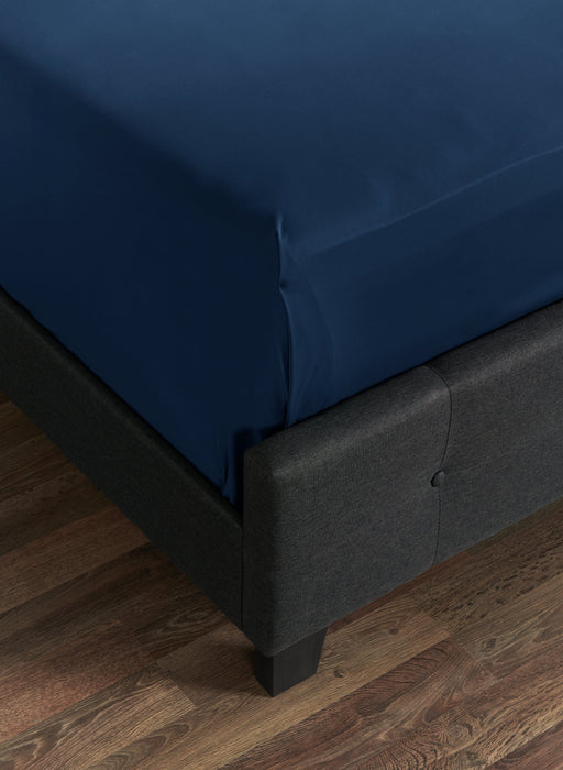 Ensemble draps haute performance Ver-TexMD BEDGEAR 5 pièces pour très grand lit divisé - bleu marine