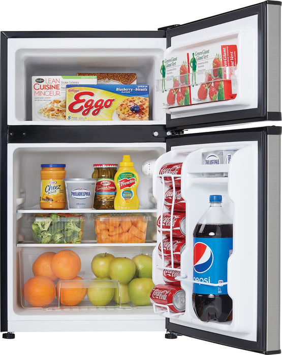 Mini réfrigérateur Danby de 3,2 pi³ et de 18,9 po à congélateur supérieur - acier inoxydable - DC…