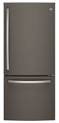  Réfrigérateur GE de 20,9 pi³ et de 30 po à congélateur inférieur - ardoise - GDE21DMKES