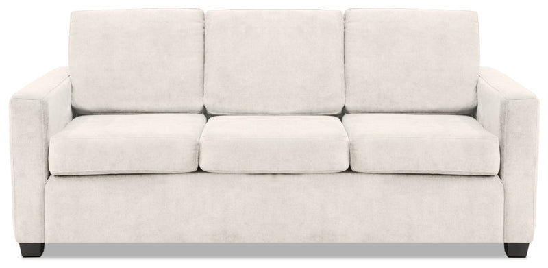 Sofa-lit double Becca en chenille –  argenté