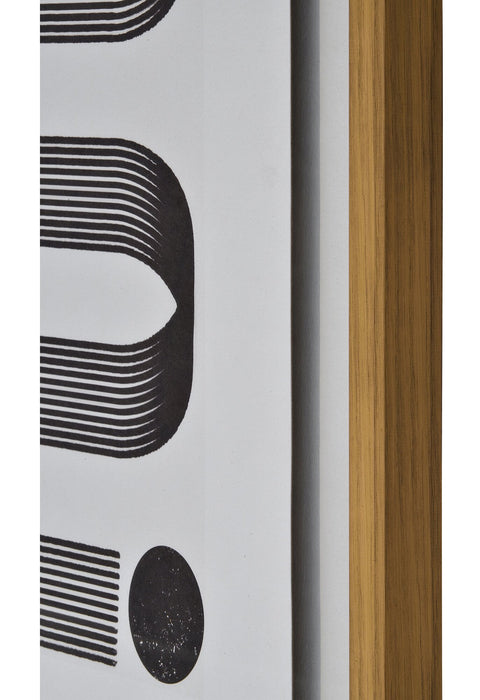 Imprimé encadré serpentin I - 24 po x 36 po