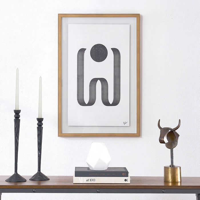 Imprimé encadré serpentin II - 24 po x 36 po