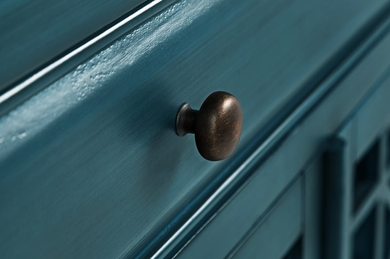 Armoire décorative Marseille de 32 po avec tiroir - bleu antique