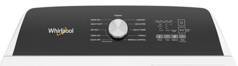 Sécheuse à gaz Whirlpool de 7 pi³ - blanche - WGD5010LW