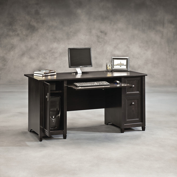 Bureau d’ordinateur Edge Water de 59 po à 3 tiroirs avec armoire - noir Estate